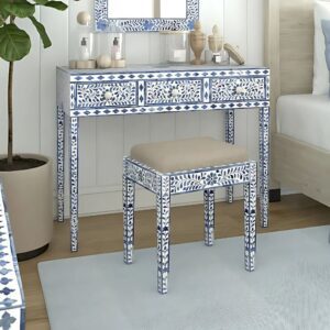 Handmade Inlay Console Table With 3 Drawer