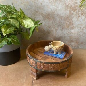 Wooden Grinder/Chakki Table