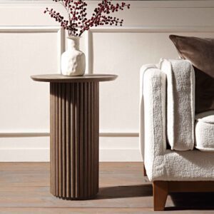 Maru Oak Round Side Table