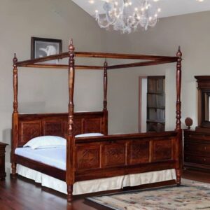 Wooden 4 Poster Bed Mango Wood