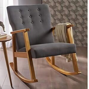 Wooden Hand Carved Rocking Chair