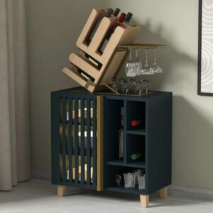 Hand Carved Antique Mango Wood Bar Unit