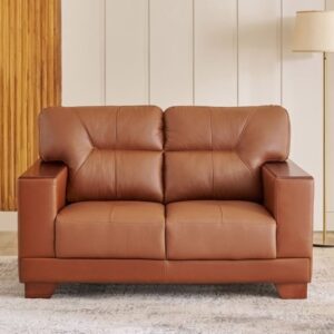 Half Leather 2-Seater Sofa