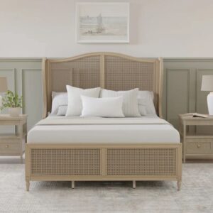 Handcrafted Cane Design Bed