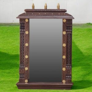 Wooden Handmade Back Mirror Temple