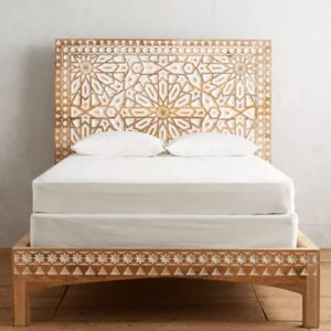 Hand - Carved Bed | Platform Bed