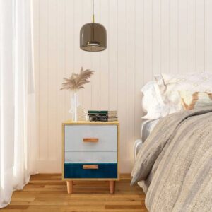 Handcrafted Wooden Bedside Table