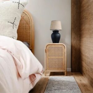 Wooden Modern Bedside Table Storage