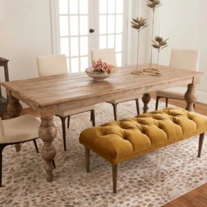 Handcrafted Wooden Dinning Table With Unique Legs