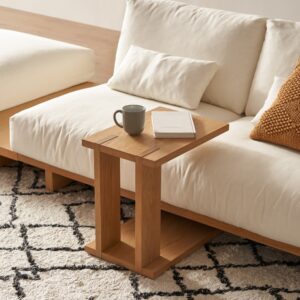 Wooden Handcrafted C - Side Table