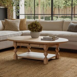 Handcrafted Wooden Drawer Coffee Table