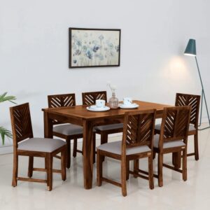Handcrafted Sheesham Wooden 6 Seater Dining Set