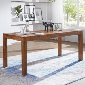 Handcrafted Solid Sheesham Wood Dining Table